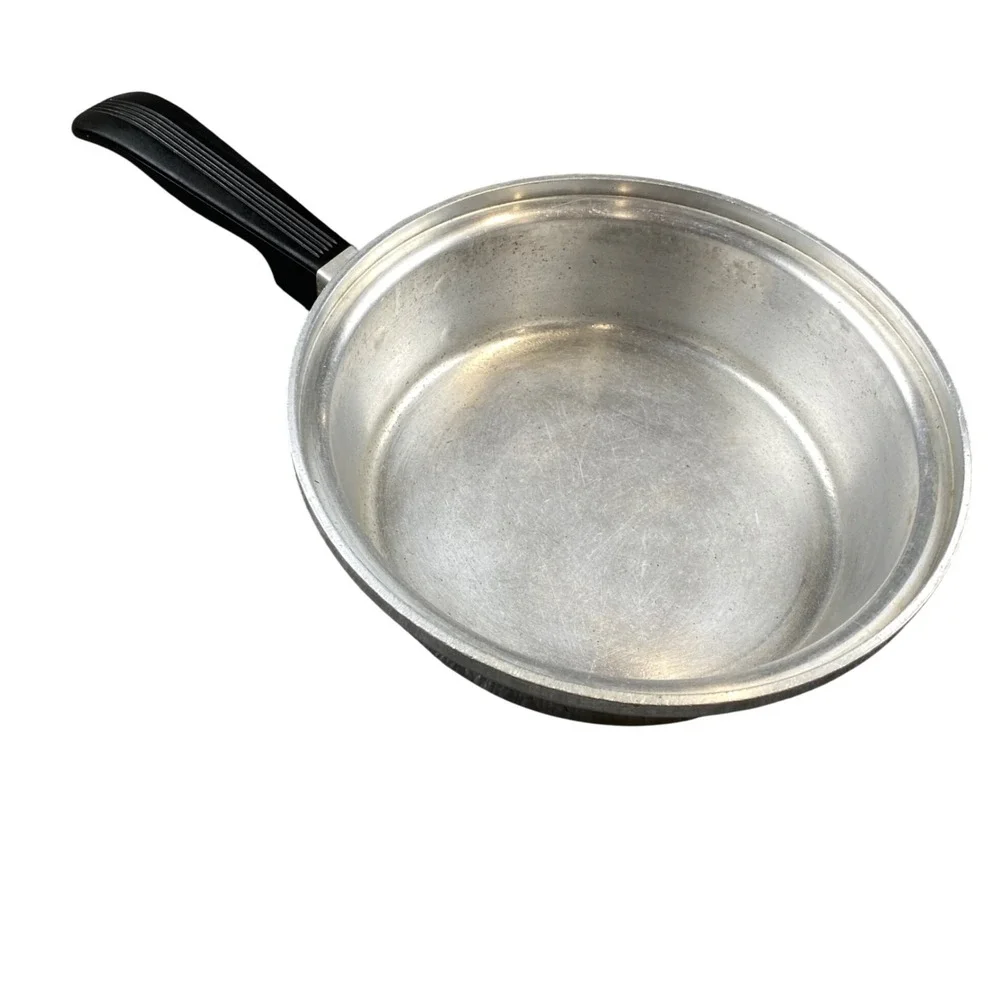 Vintage Kitchen Craft No 229 Aluminum Saucepan 8.25 Inch Black Handle USA